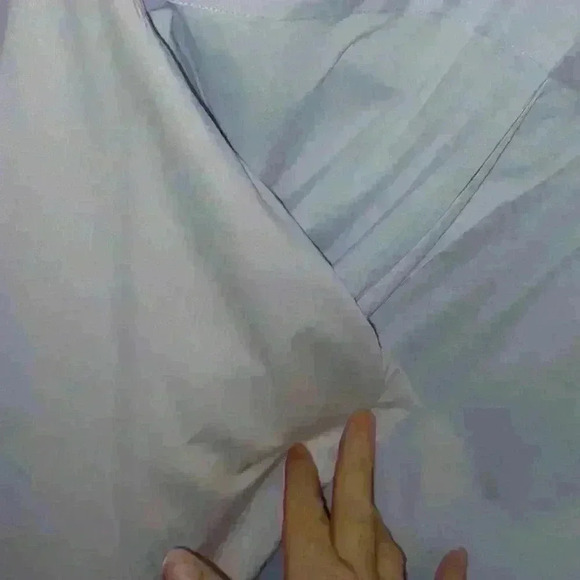 Puritan Lt Blue Long Sleeve Button Down Dress Shirt - Size 17 - Picture 8 of 12